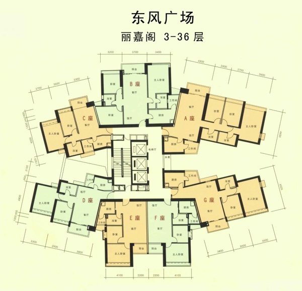 真房源 东风广场三期 高层东南向 业主诚心卖 学位未占用