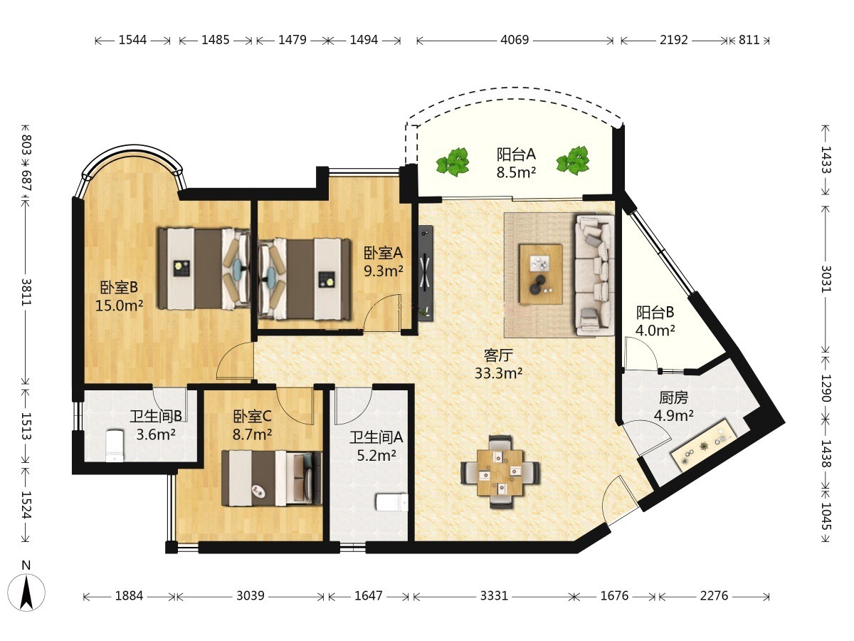 广州广州白天鹅花园二手房房源图片