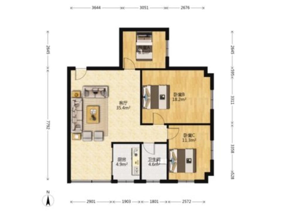 广州白天鹅公安宿舍二手房房源图片