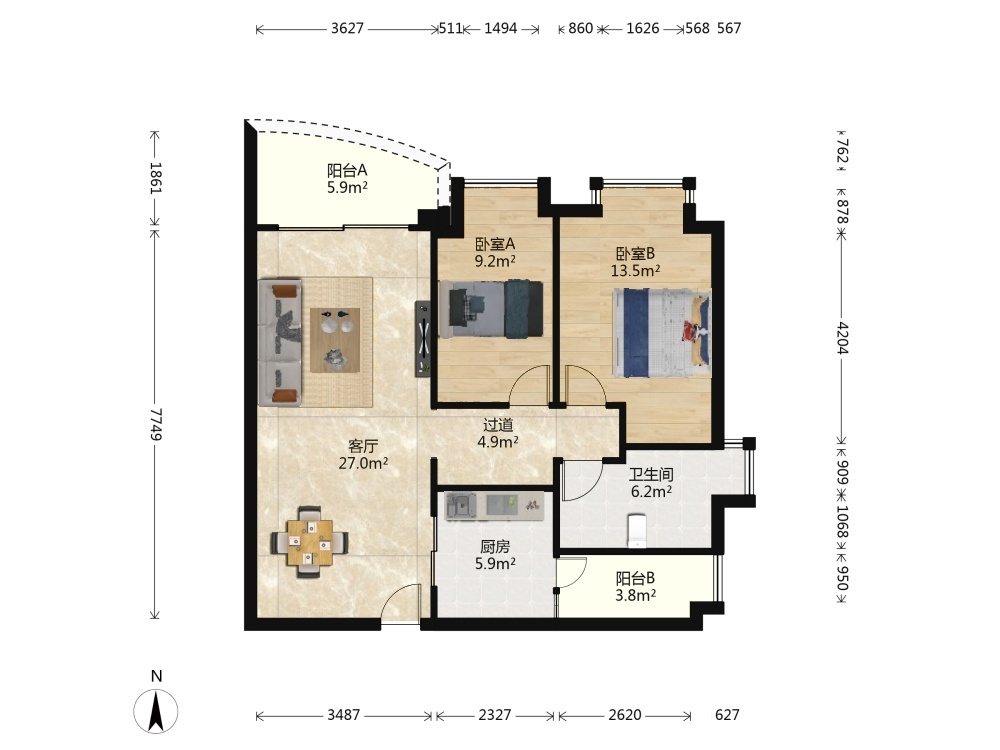 广州东山紫园二手房房源图片