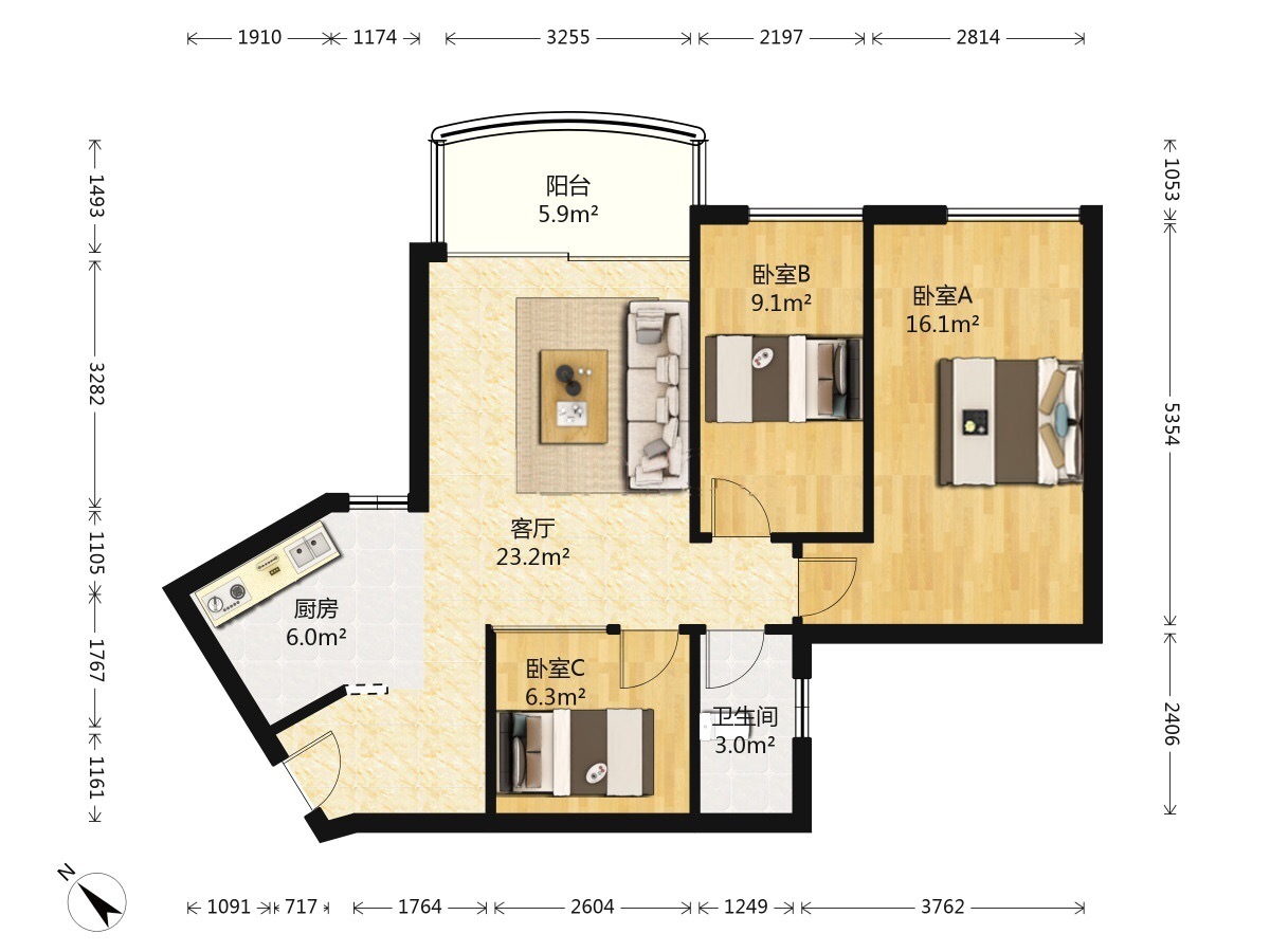 广州广州白天鹅花园二手房房源图片