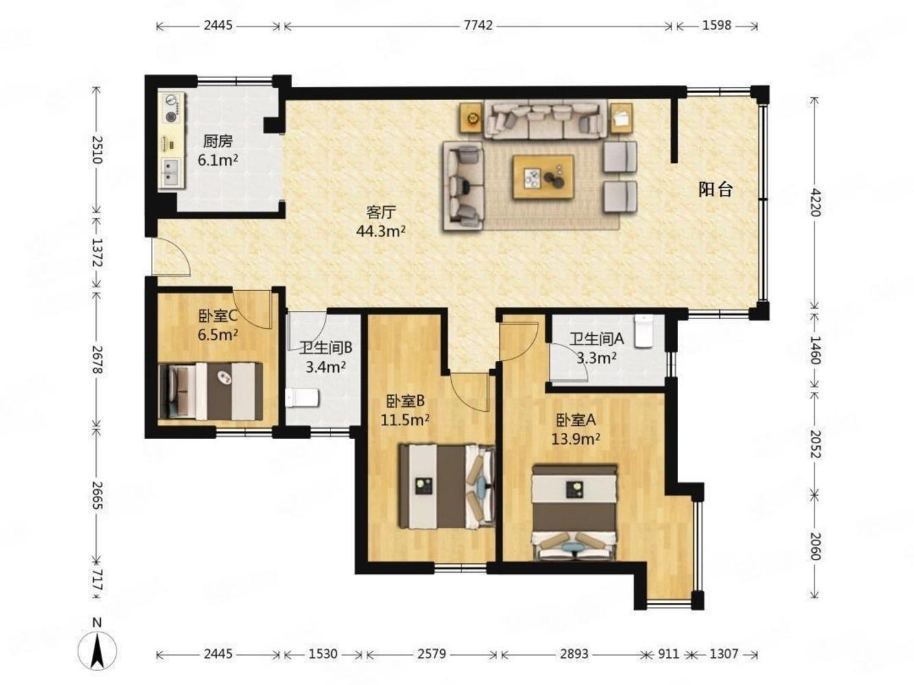 广州广州白天鹅花园二手房房源图片