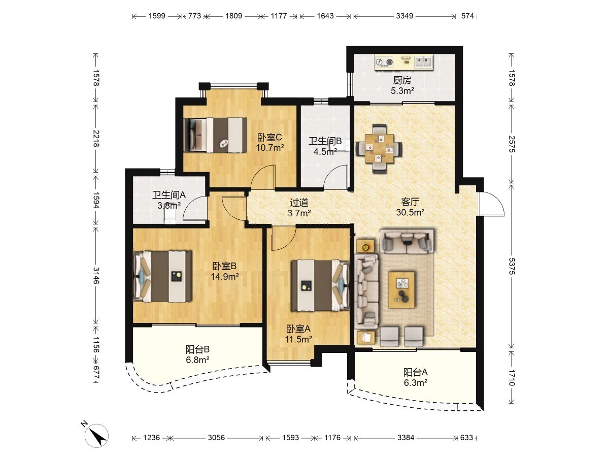 广州广州白天鹅花园二手房房源图片