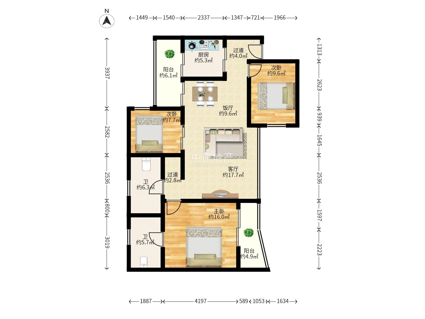 广州锦城花园(一至二期)二手房房源图片