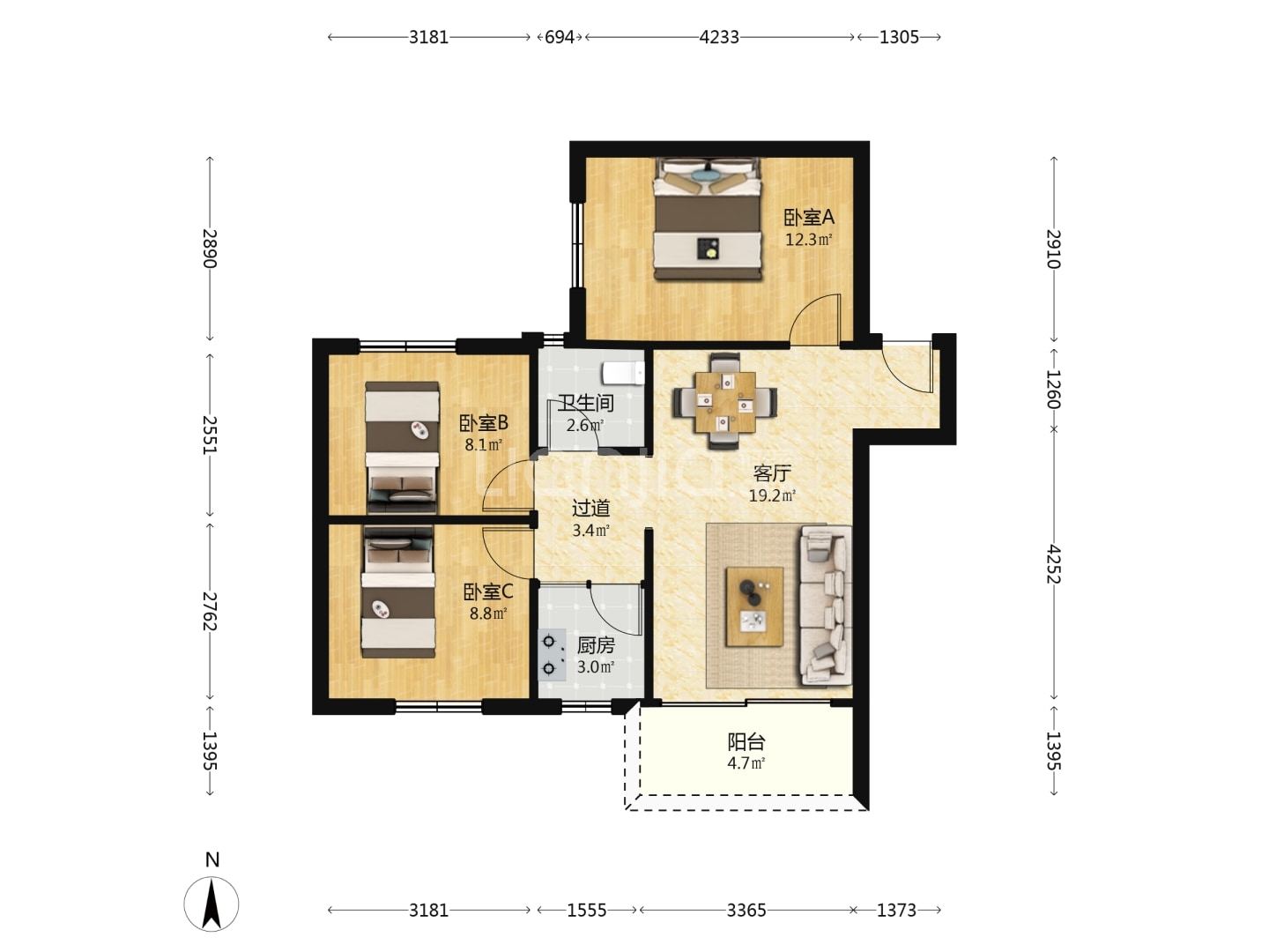 广州富林居二手房房源图片