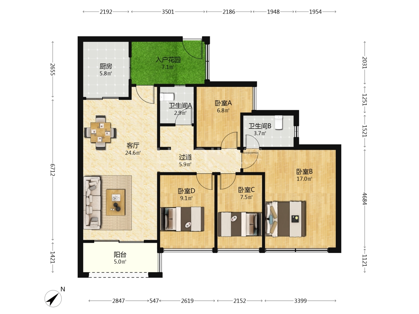 广州万科金域悦府二手房房源图片