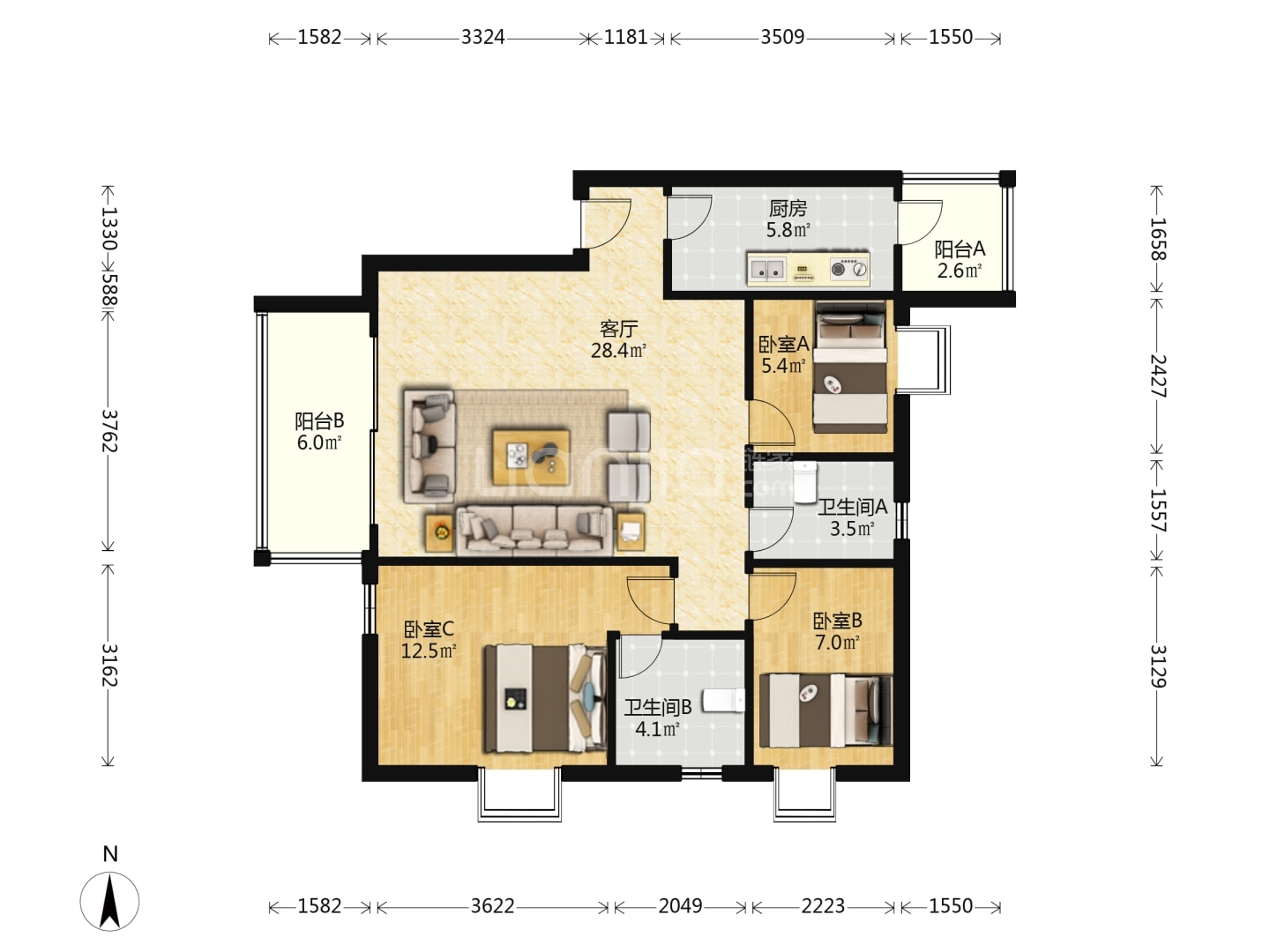广州岭南花园二手房房源图片