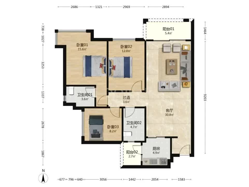 广州万科沁园二手房房源图片