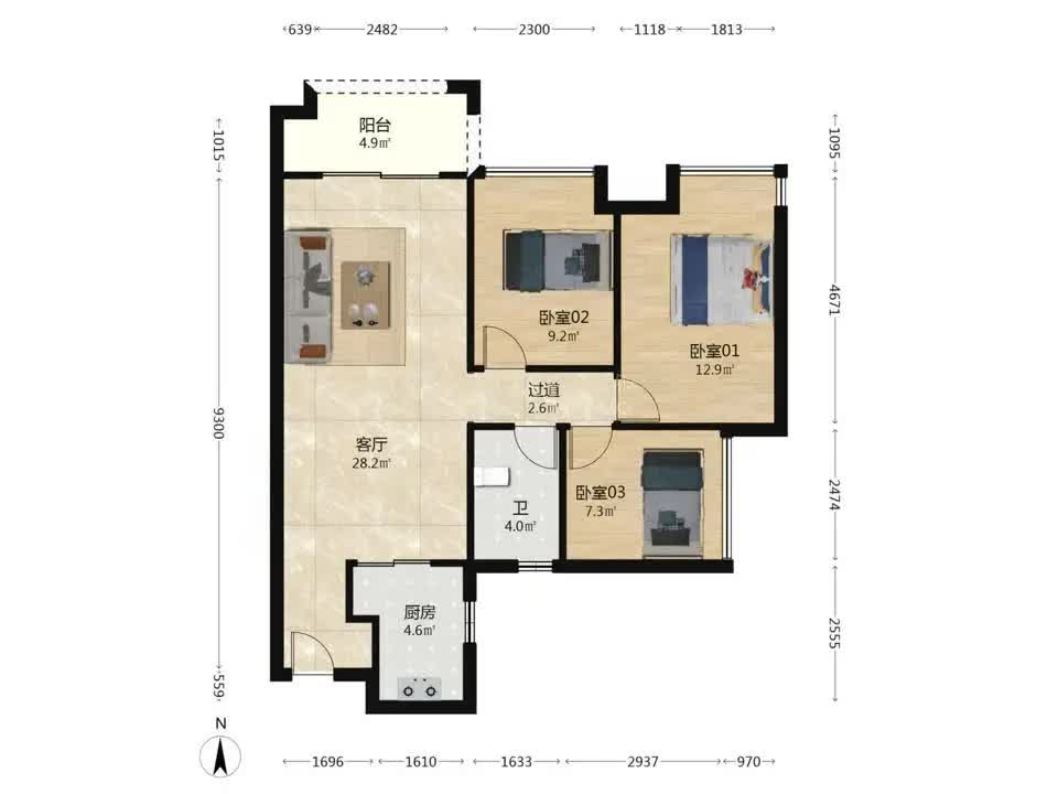 广州万科沁园二手房房源图片