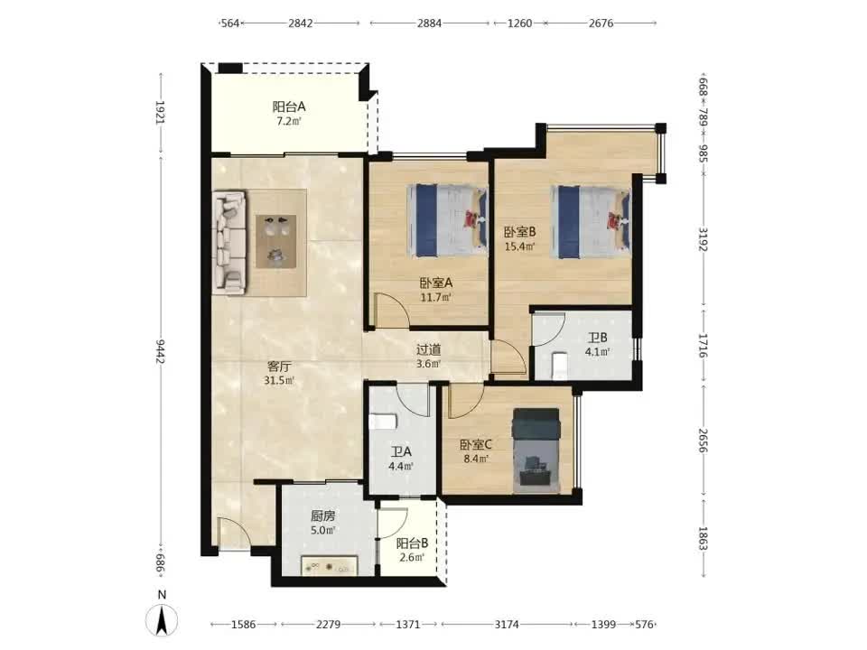 广州万科沁园二手房房源图片