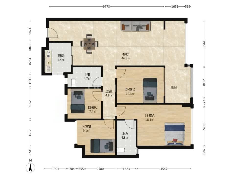 广州保利和悦滨江二手房房源图片