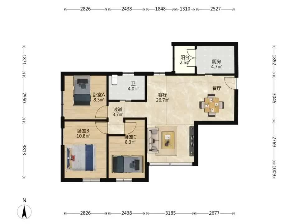 广州金田花苑二手房房源图片