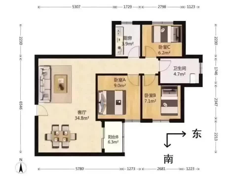 广州金田花苑二手房房源图片