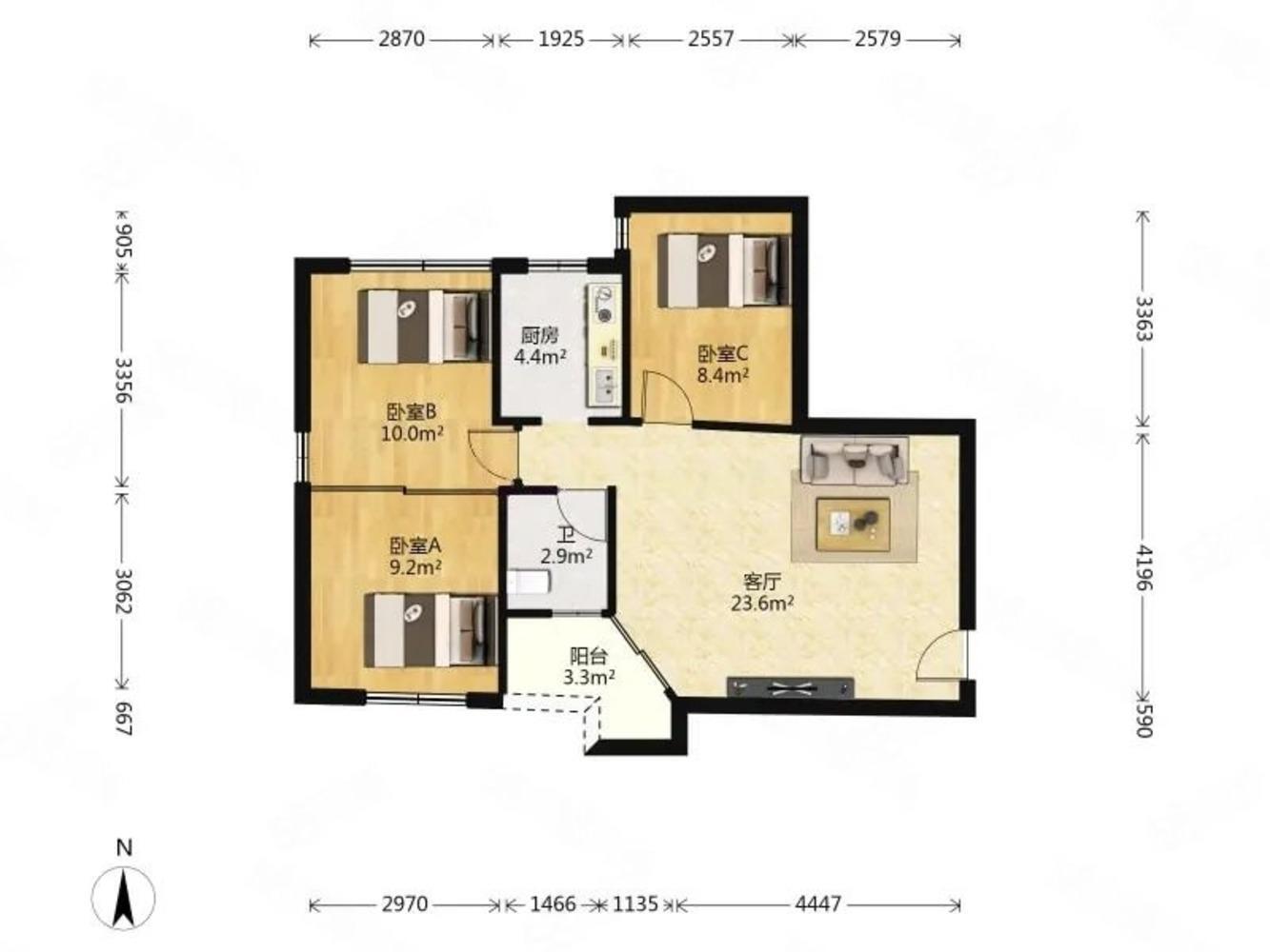 广州金田花苑二手房房源图片