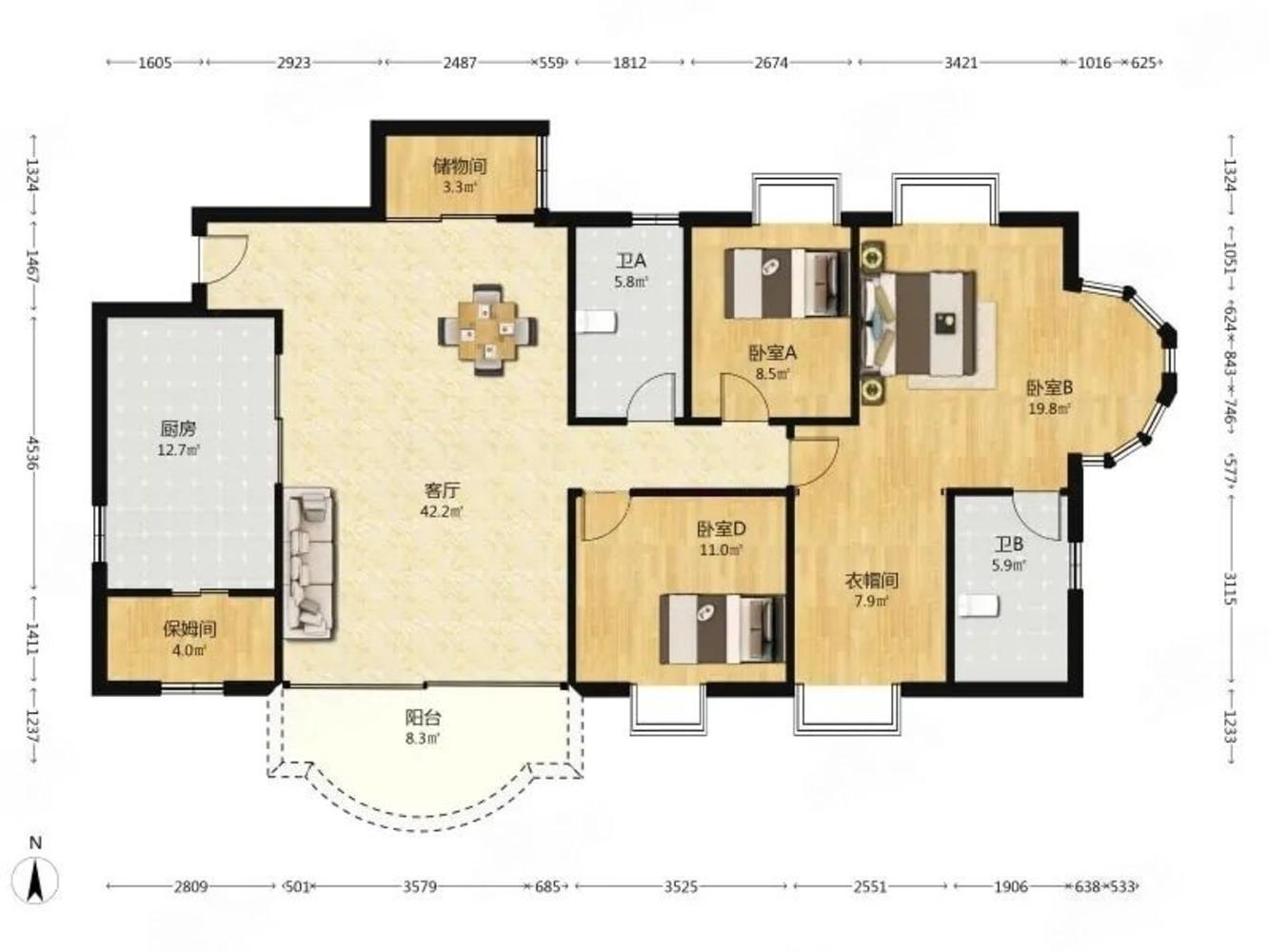 广州金田花苑二手房房源图片