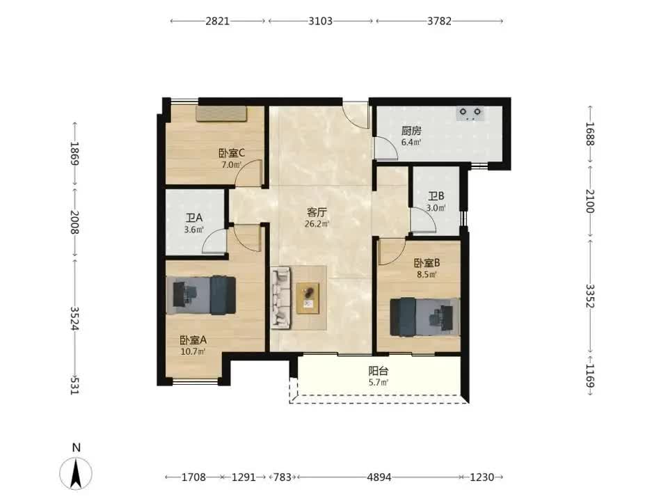 广州保利中交大都汇二手房房源图片