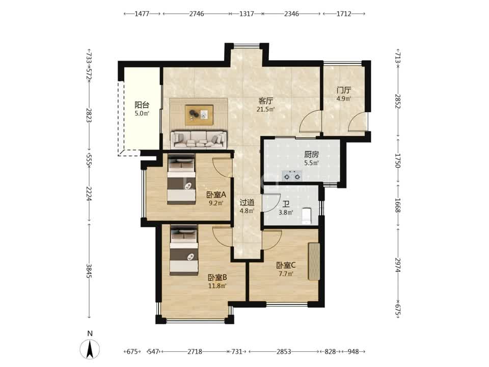 广州保利和悦滨江二手房房源图片