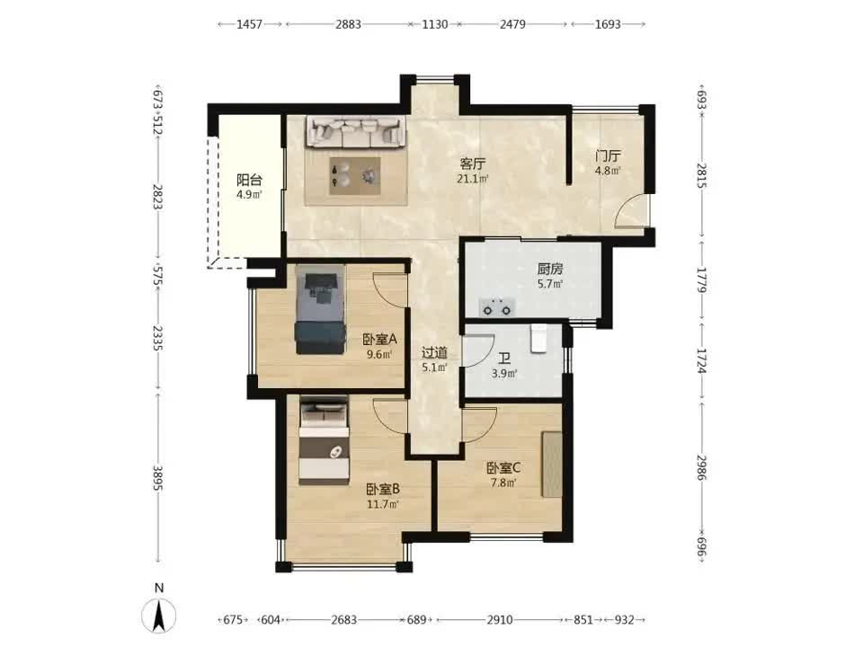 广州保利和悦滨江二手房房源图片