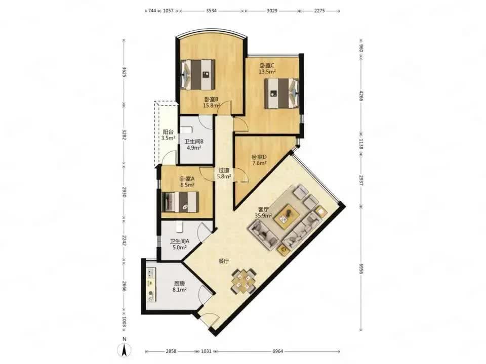 广州帝景苑二手房房源图片