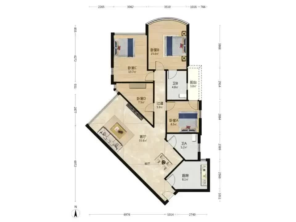 广州帝景苑二手房房源图片