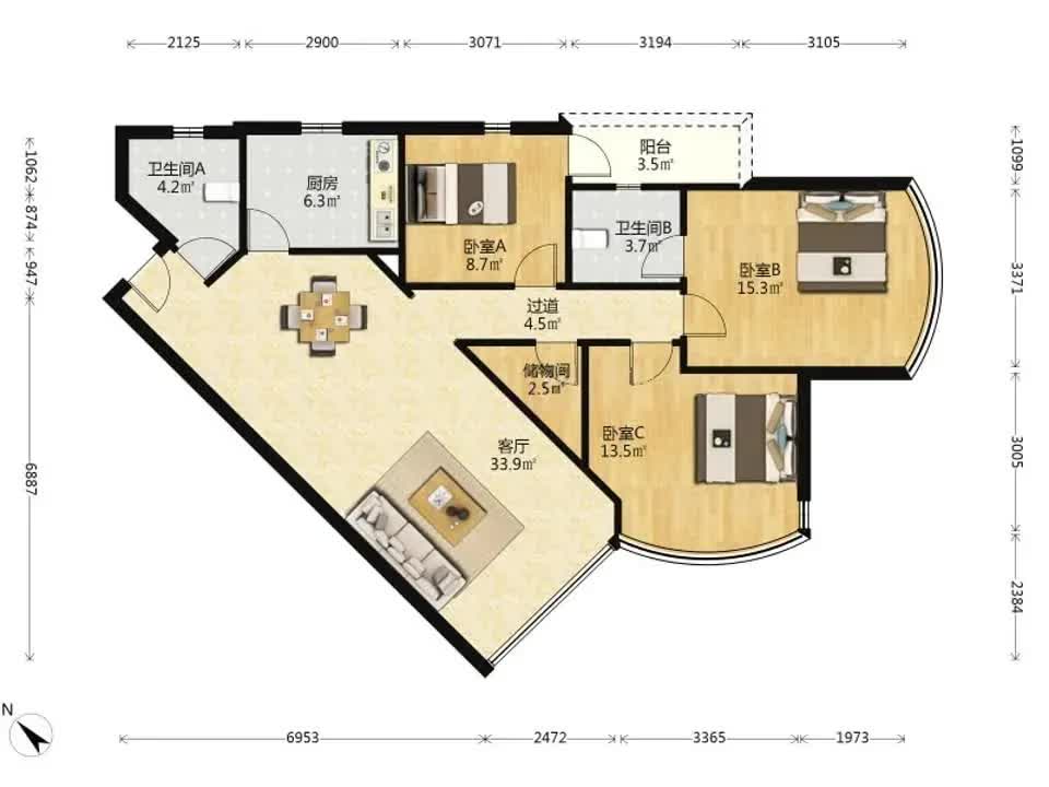 广州帝景苑二手房房源图片