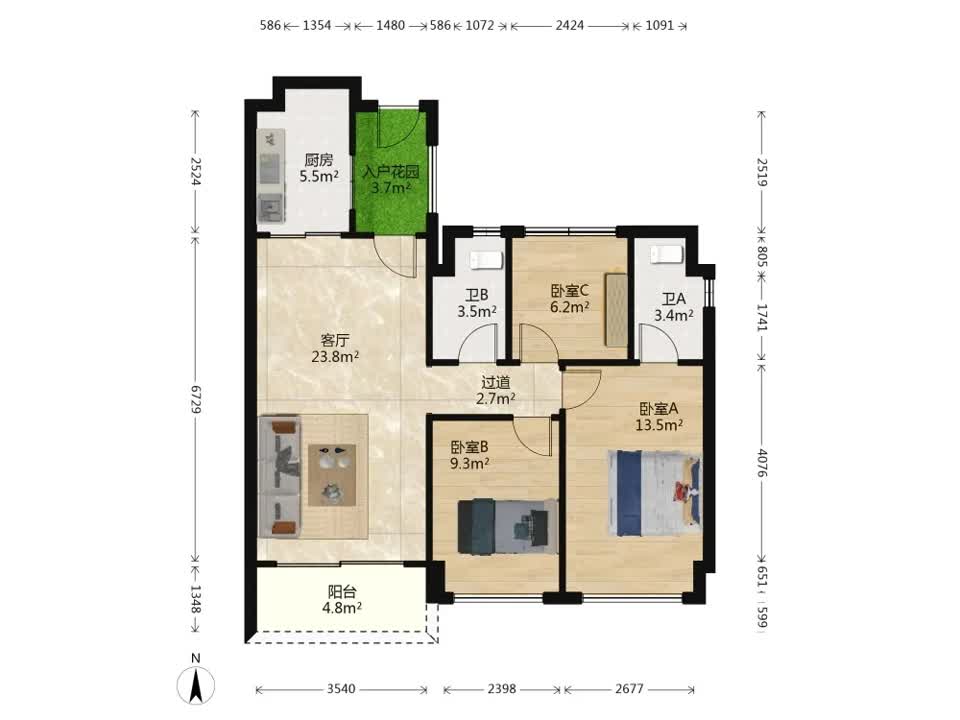 广州碧桂园印象花城二手房房源图片