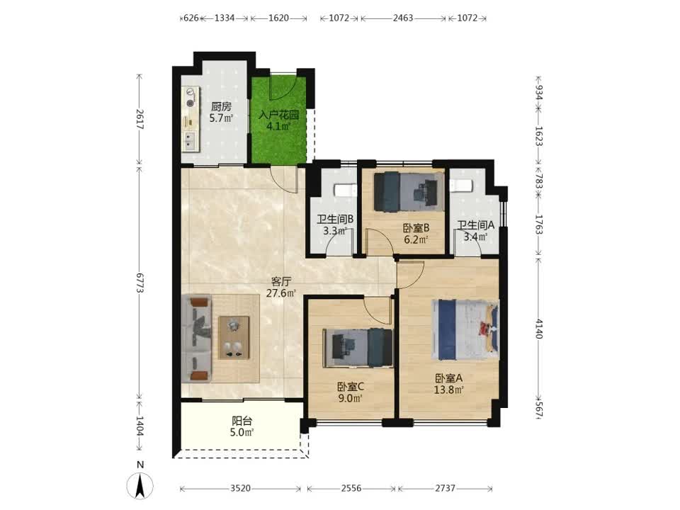 广州碧桂园印象花城二手房房源图片