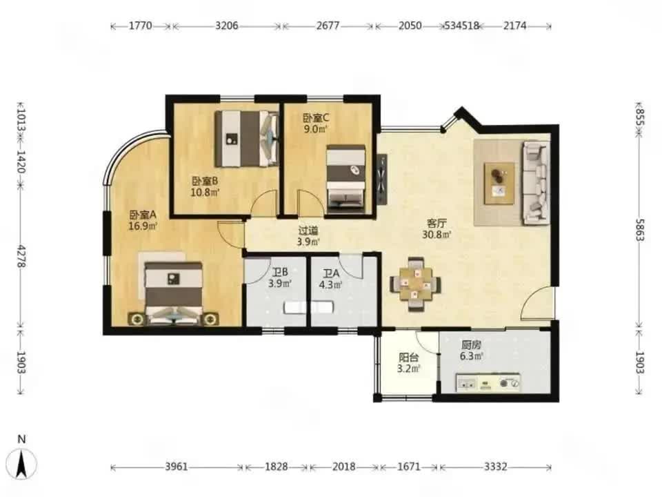 广州东方之珠花园二手房房源图片