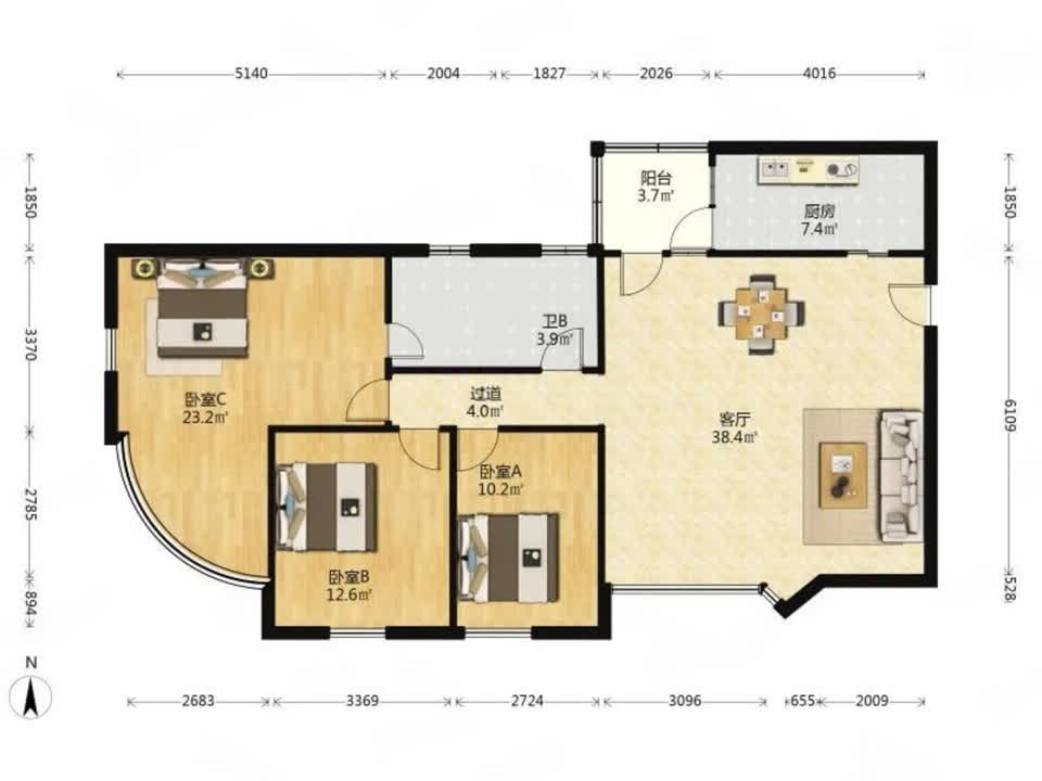 广州东方之珠花园二手房房源图片