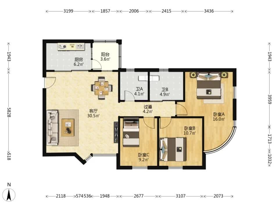 广州东方之珠花园二手房房源图片