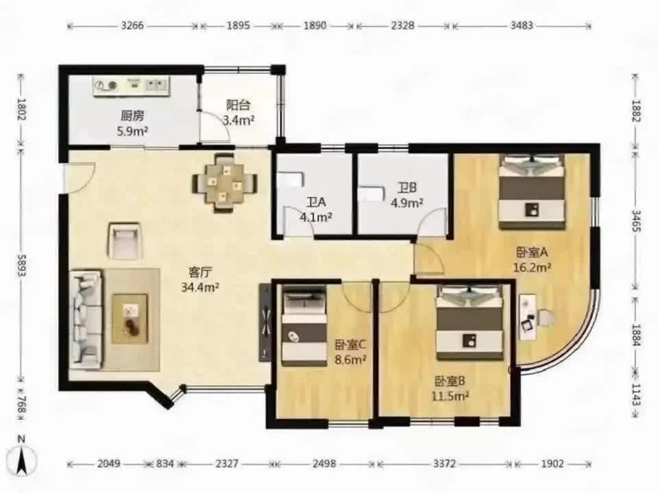 广州东方之珠花园二手房房源图片