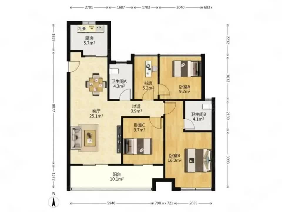 广州美的翰城二手房房源图片