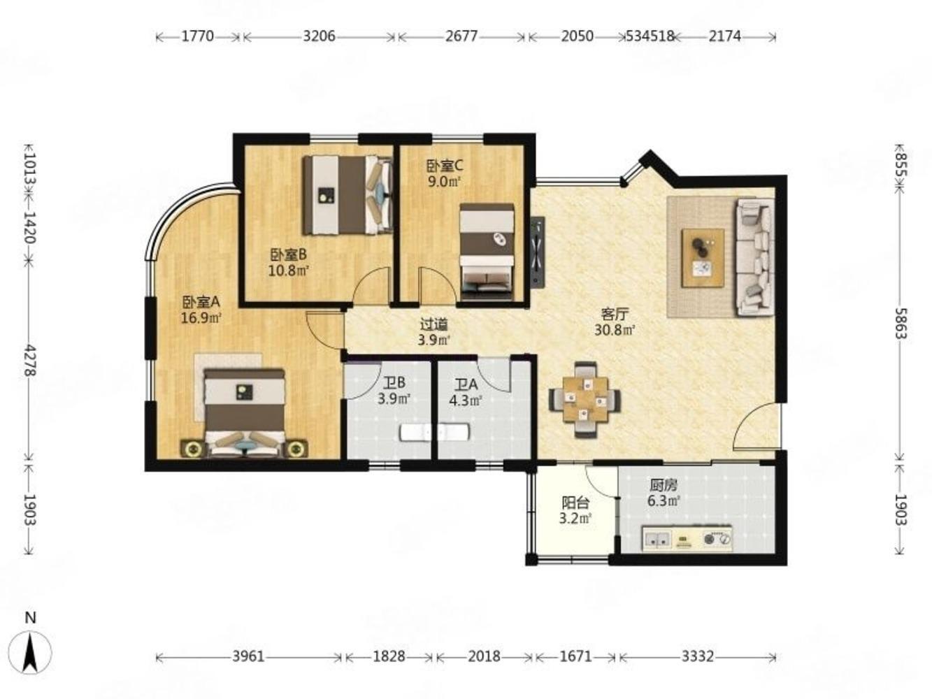 广州东方之珠花园二手房房源图片