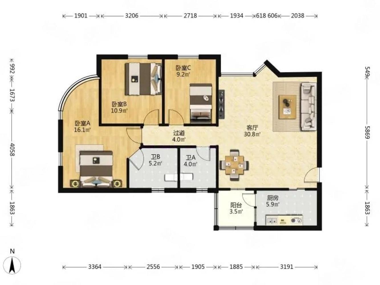广州东方之珠花园二手房房源图片
