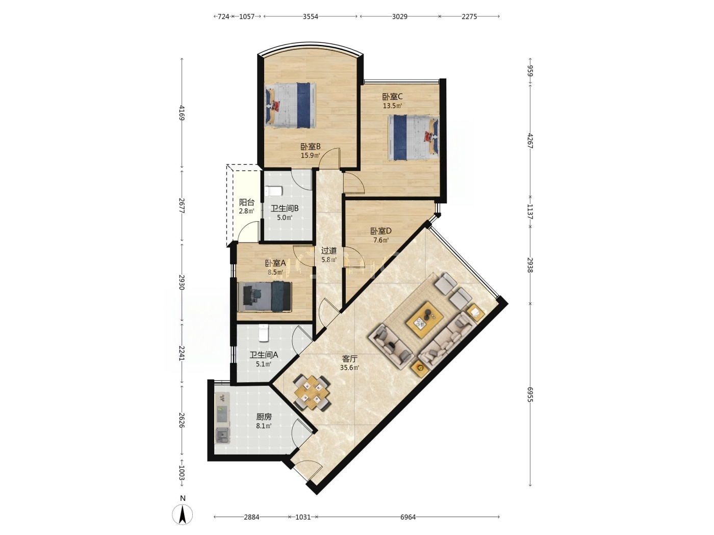 广州帝景苑二手房房源图片