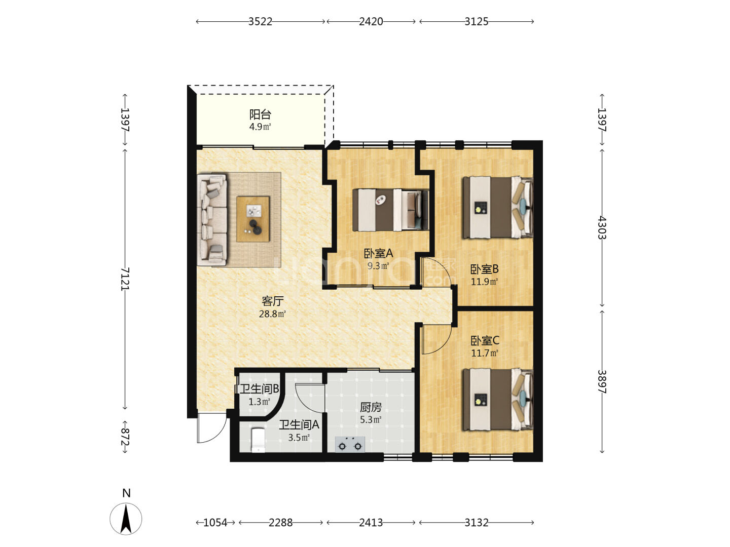 广州丽康居二手房房源图片