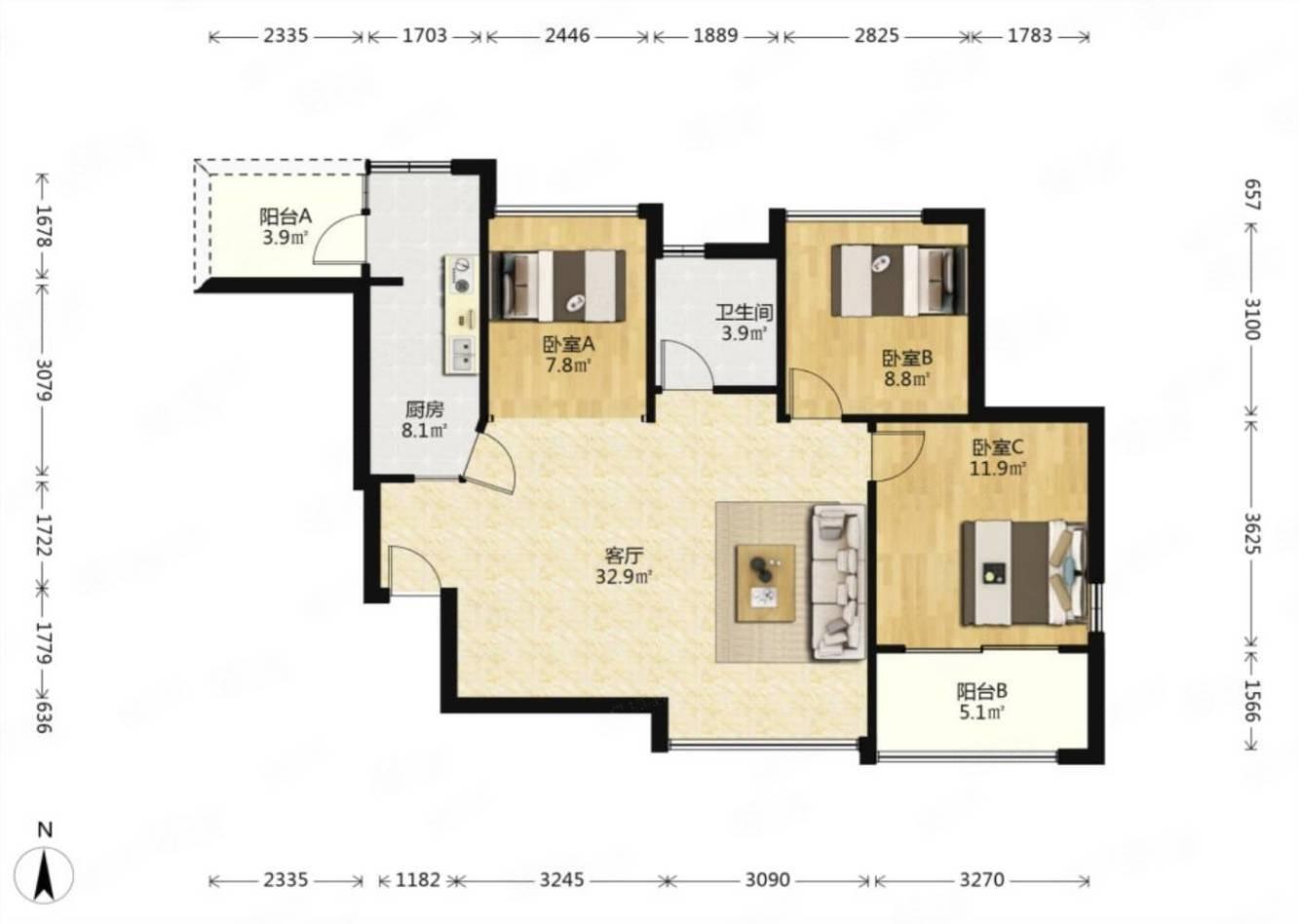 广州万科金色家园二手房房源图片