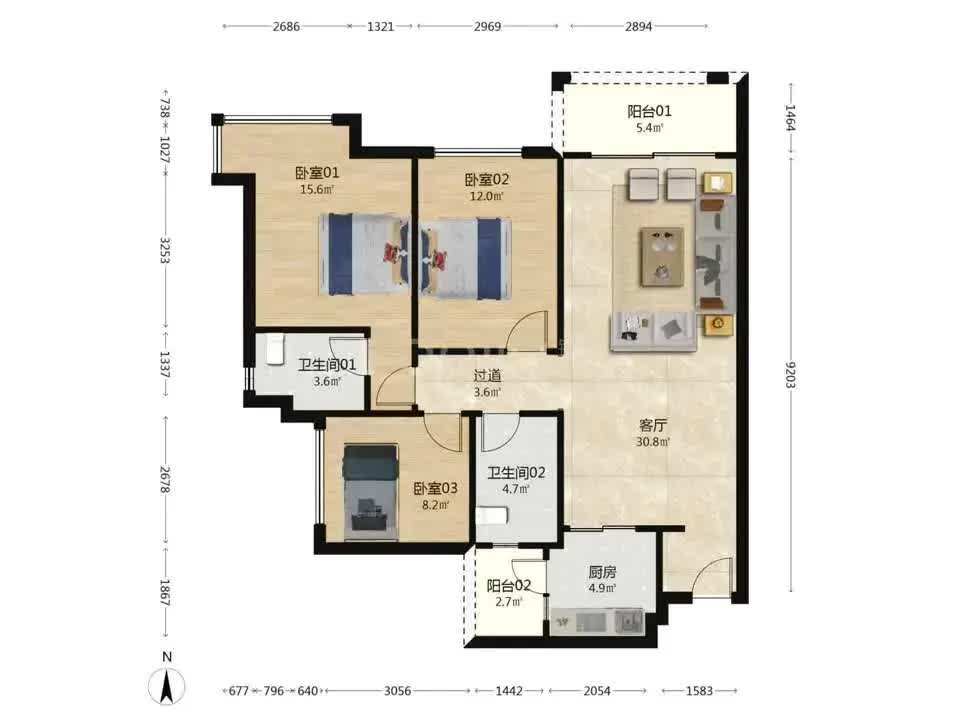 广州万科沁园二手房房源图片