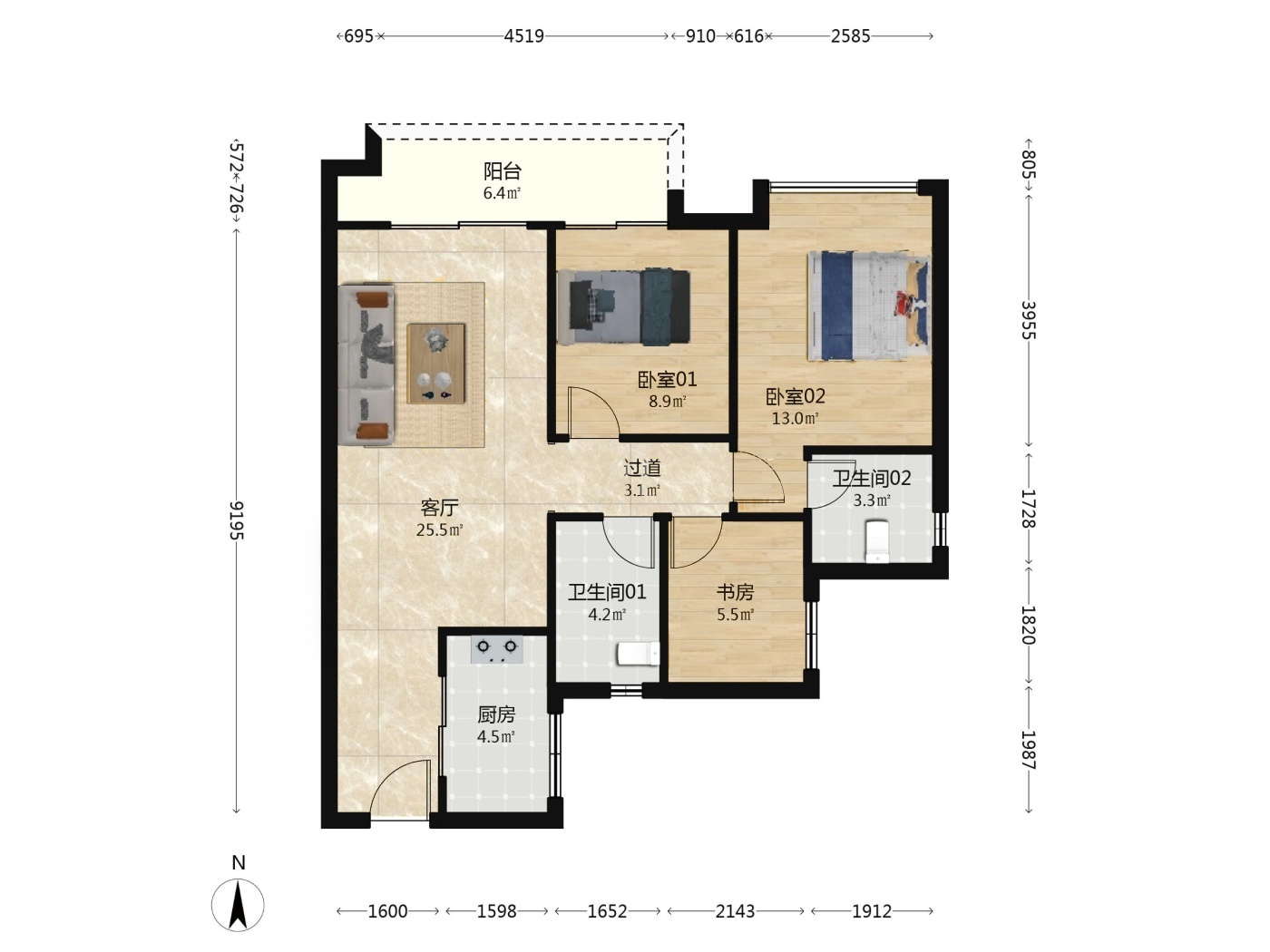 广州美的云悦江山西园二手房房源图片