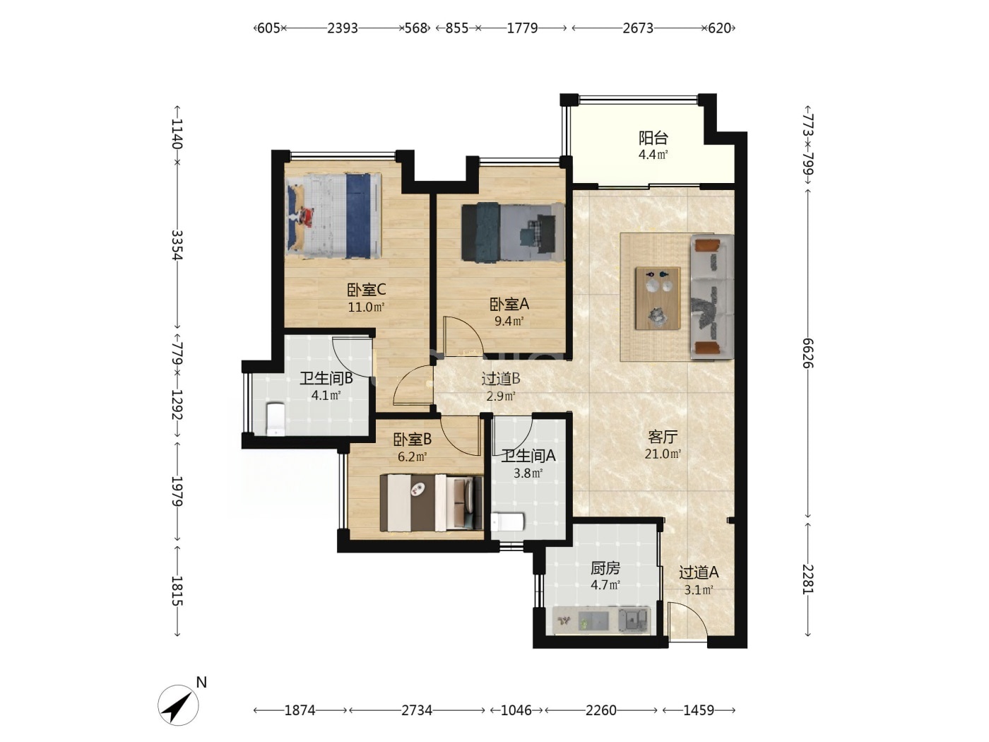 广州美的领贤公馆二手房房源图片