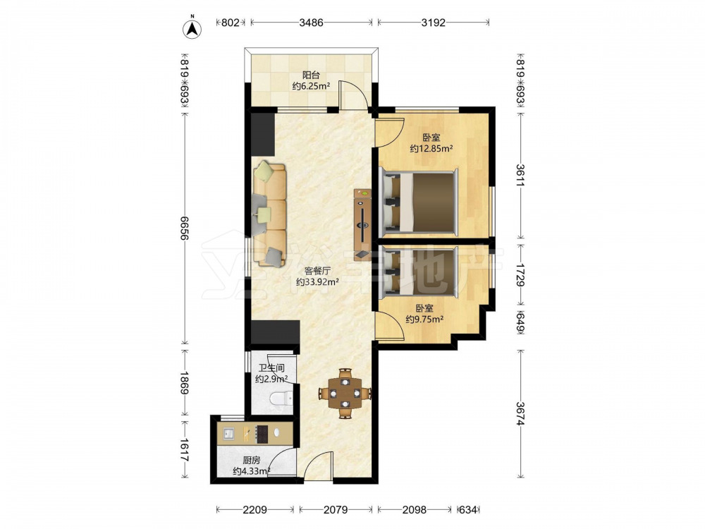 广州积德花苑二手房房源图片