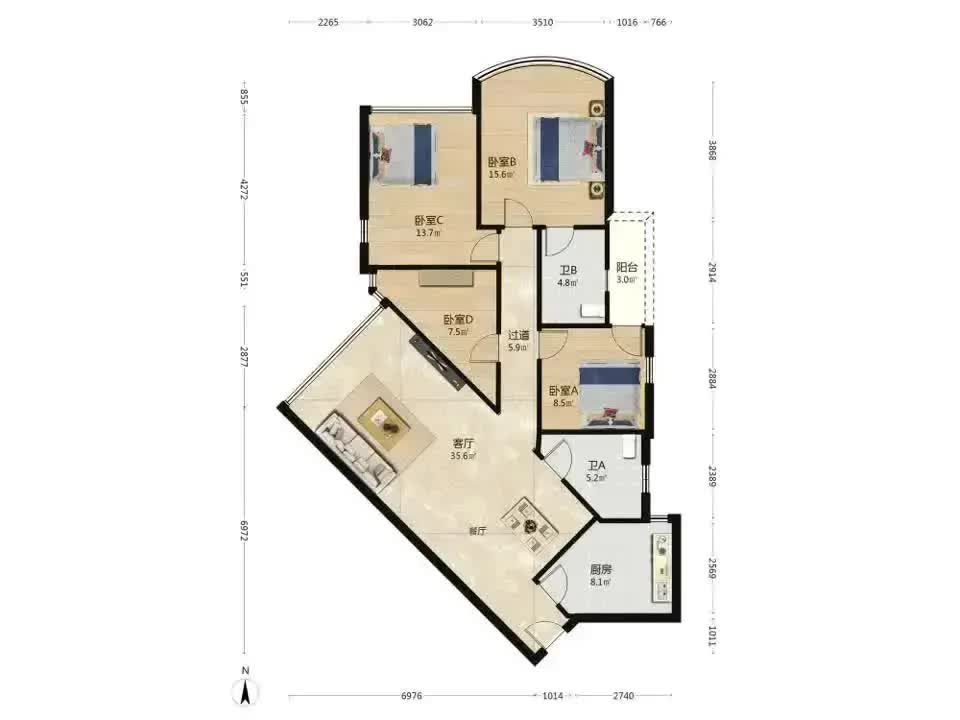 广州帝景苑二手房房源图片