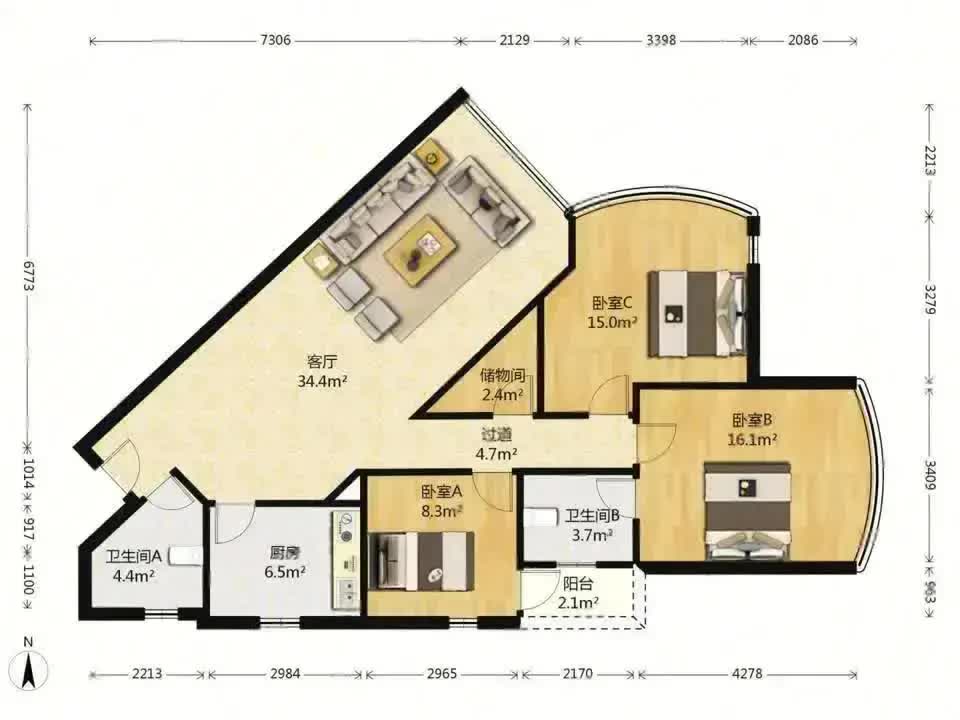 广州帝景苑二手房房源图片