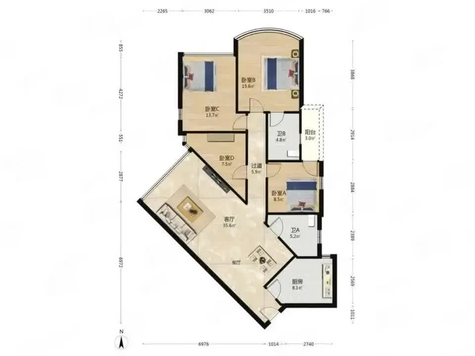 广州帝景苑二手房房源图片